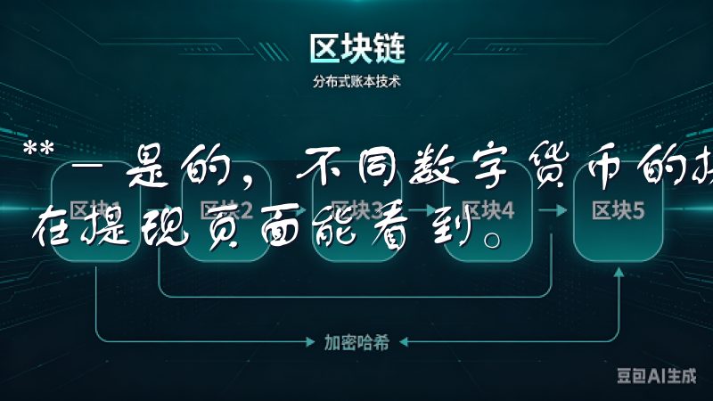 ** - 是的，不同数字货币的提现都有最低限额，这些信息在提现页面能看到。