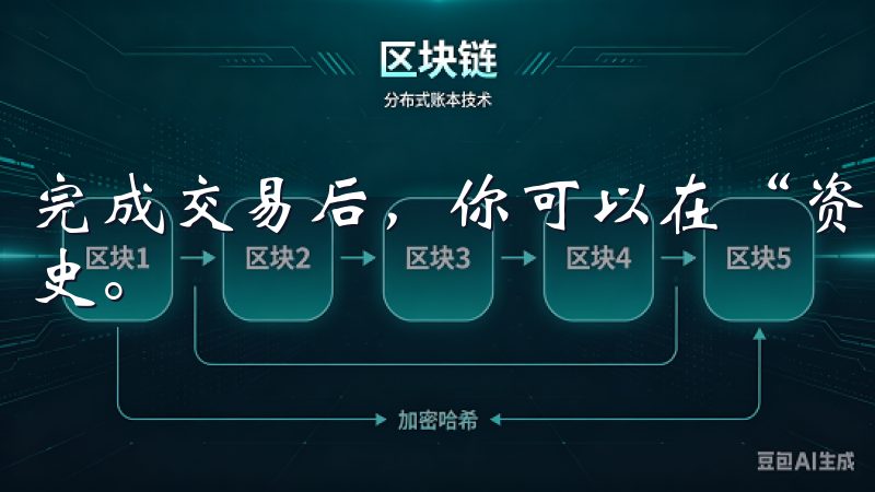 完成交易后，你可以在“资产”页面查看你的持仓情况和交易历史。