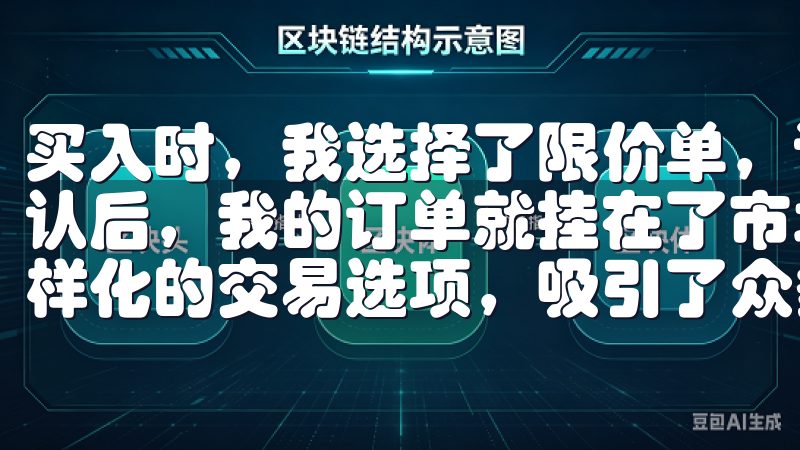 买入时，我选择了限价单，设置了我的买入价格和数量，点击确认后，我的订单就挂在了市场上欧易凭借其用户友好的界面和多样化的交易选项，吸引了众多新手。