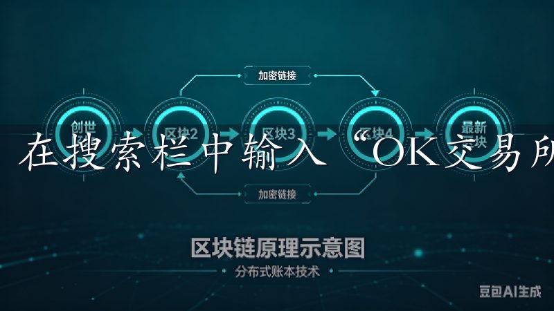 在搜索栏中输入“OK交易所”，然后点击搜索。