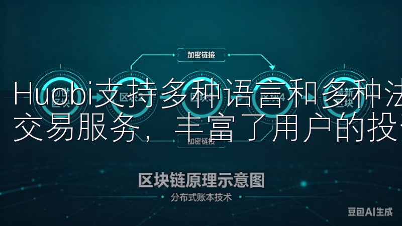 Huobi支持多种语言和多种法币，为全球用户提供了便捷的交易服务，丰富了用户的投资选择。